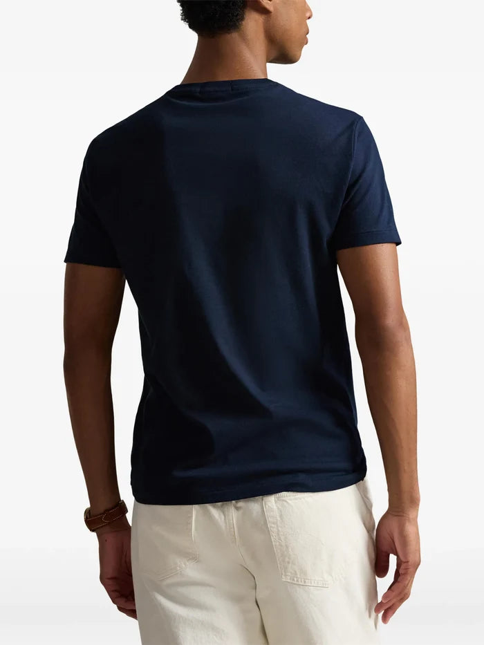 RALPH LAUREN Custom Slim Fit Polo Bear T-Shirt Navy - MAISONDEFASHION.COM