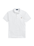 RALPH LAUREN Custom Slim Fit Soft Cotton Polo Shirt White - MAISONDEFASHION.COM