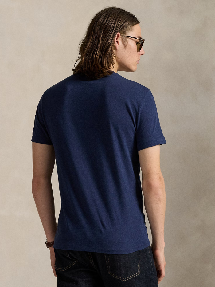 RALPH LAUREN Custom Slim Fit T-Shirt Navy - MAISONDEFASHION.COM