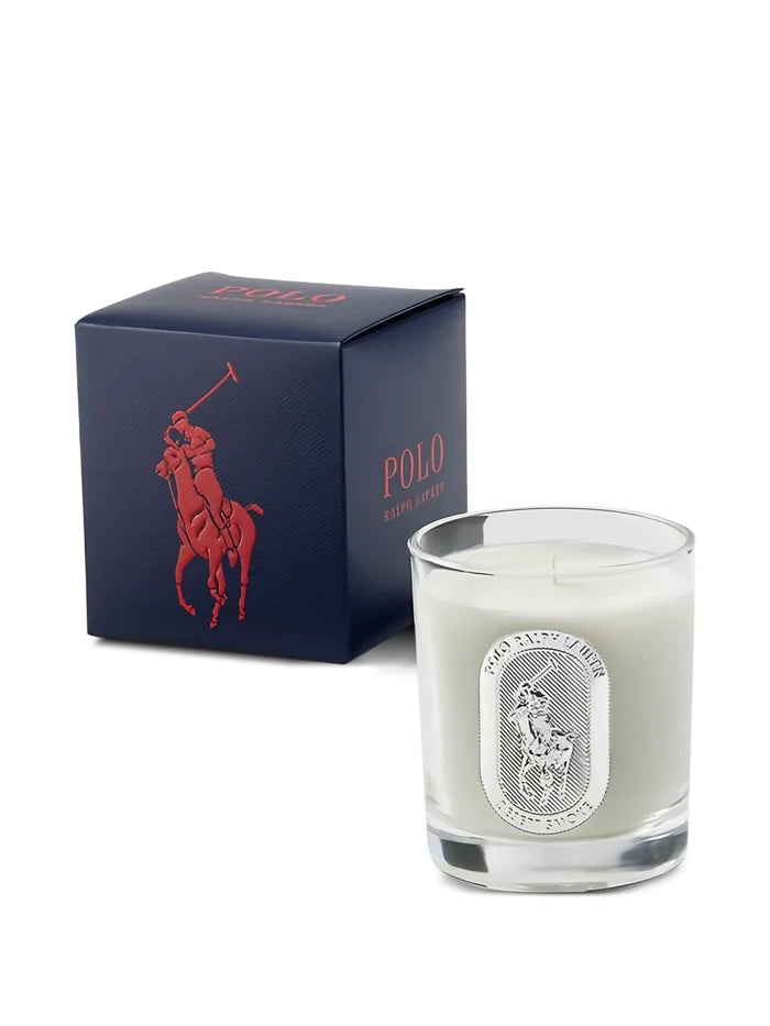 RALPH LAUREN Desert Smoke Candle White/Navy - MAISONDEFASHION.COM