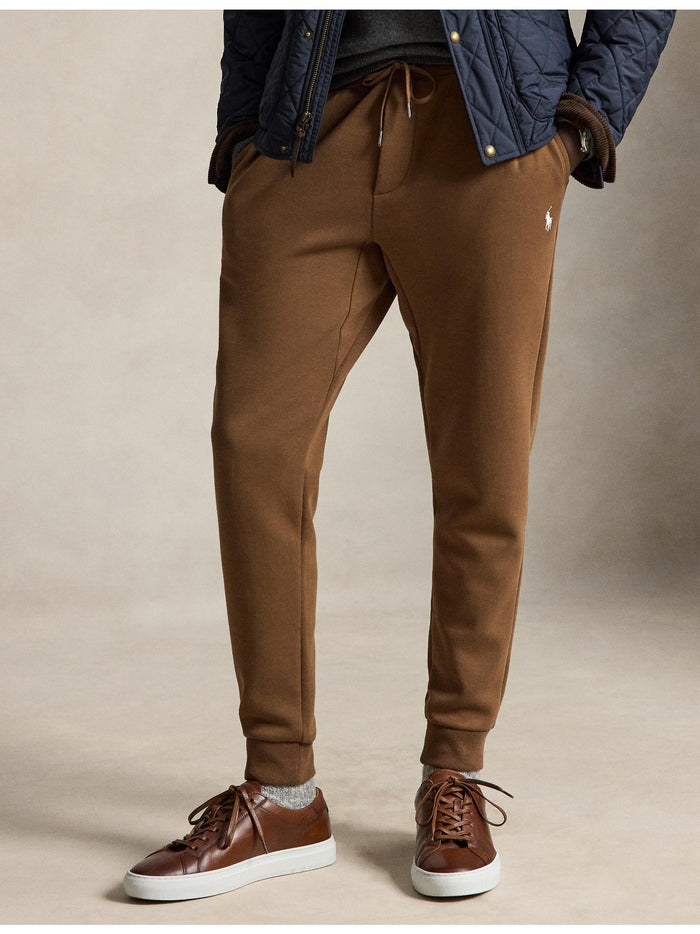 RALPH LAUREN Double-Knit Jogger Pant Luggage Brown