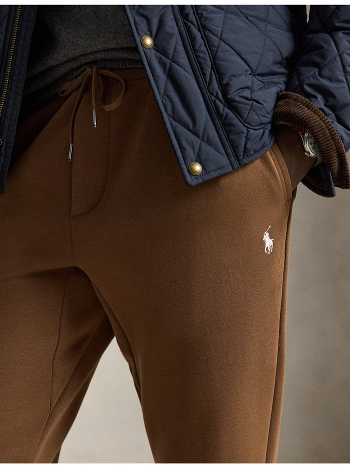 RALPH LAUREN Double-Knit Jogger Pant Luggage Brown