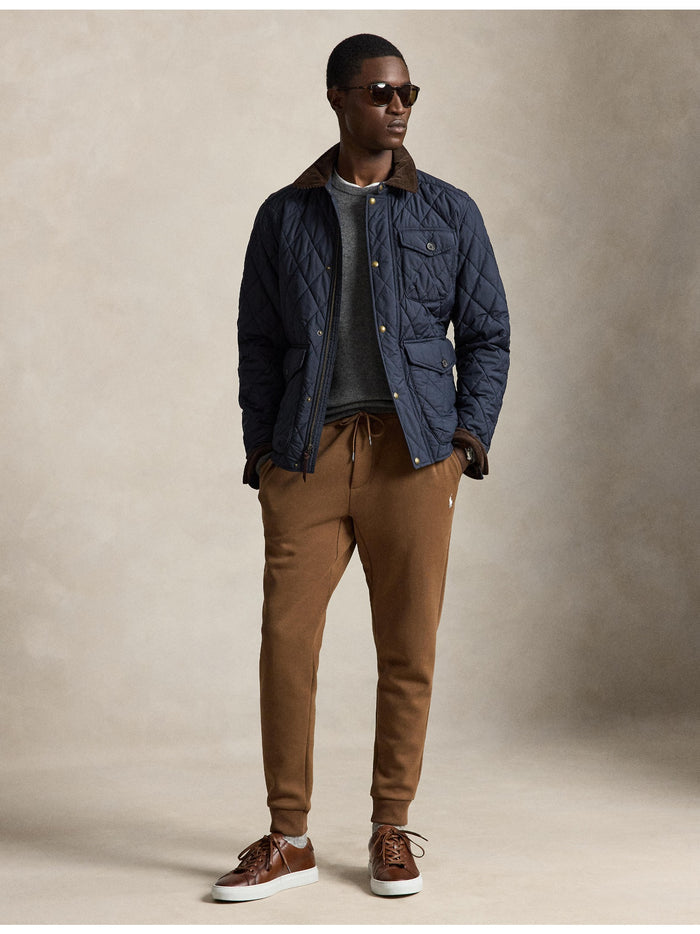RALPH LAUREN Double-Knit Jogger Pant Luggage Brown