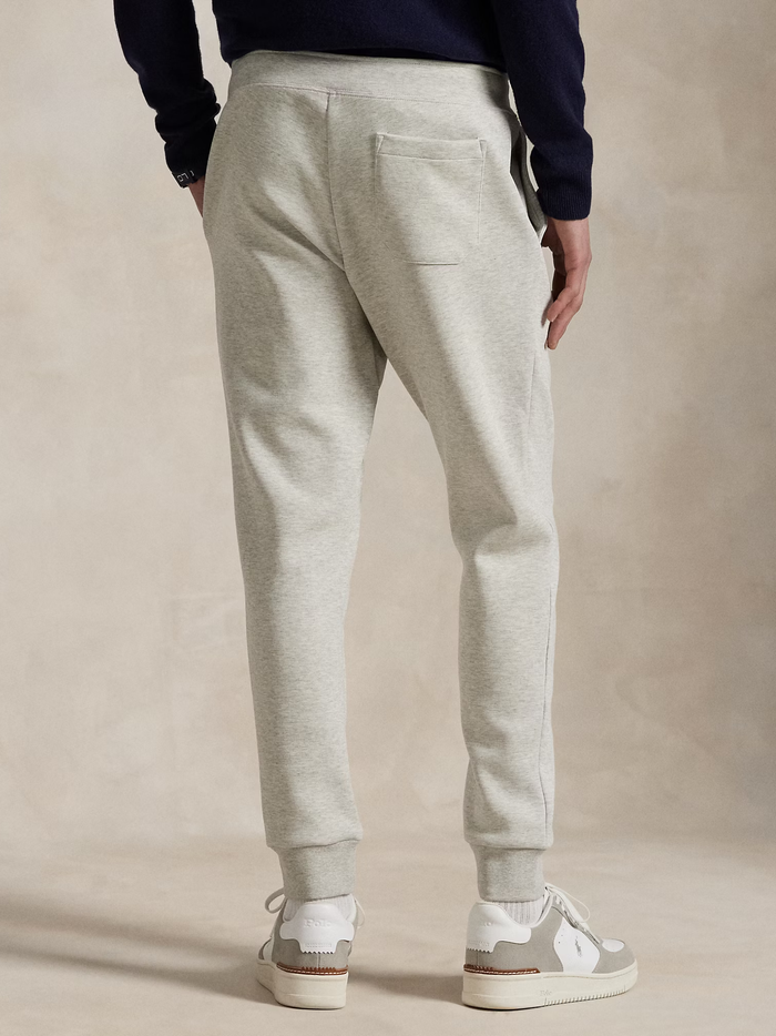 RALPH LAUREN Double-Knit Jogging Bottoms Light Sport Heather - MAISONDEFASHION.COM