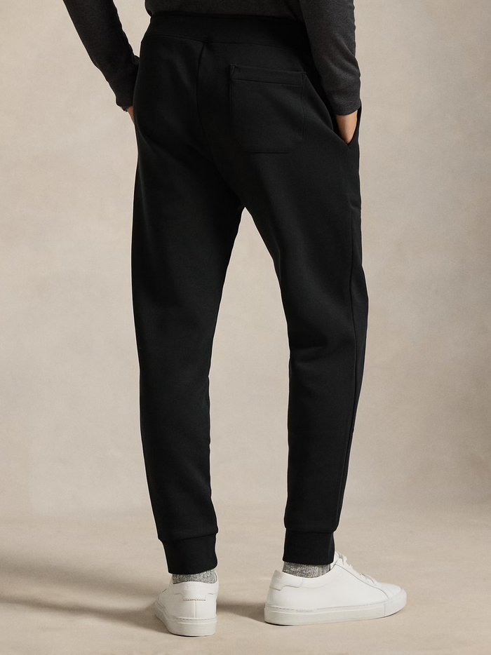 RALPH LAUREN Double-Knit Jogging Bottoms Polo Black - MAISONDEFASHION.COM
