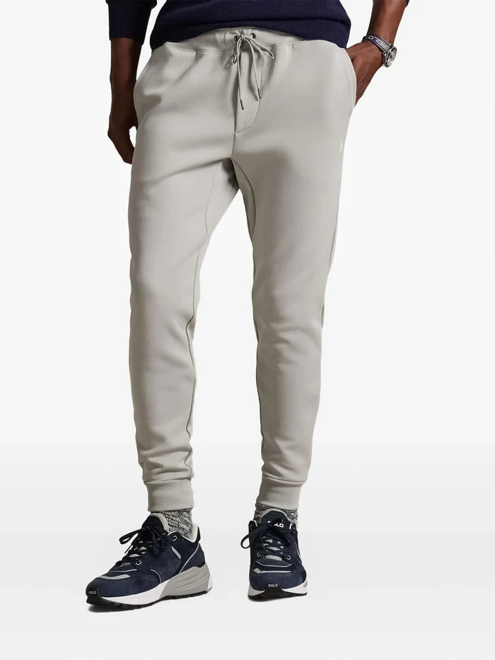 RALPH LAUREN Double-Knit Jogging Pants Grey - MAISONDEFASHION.COM