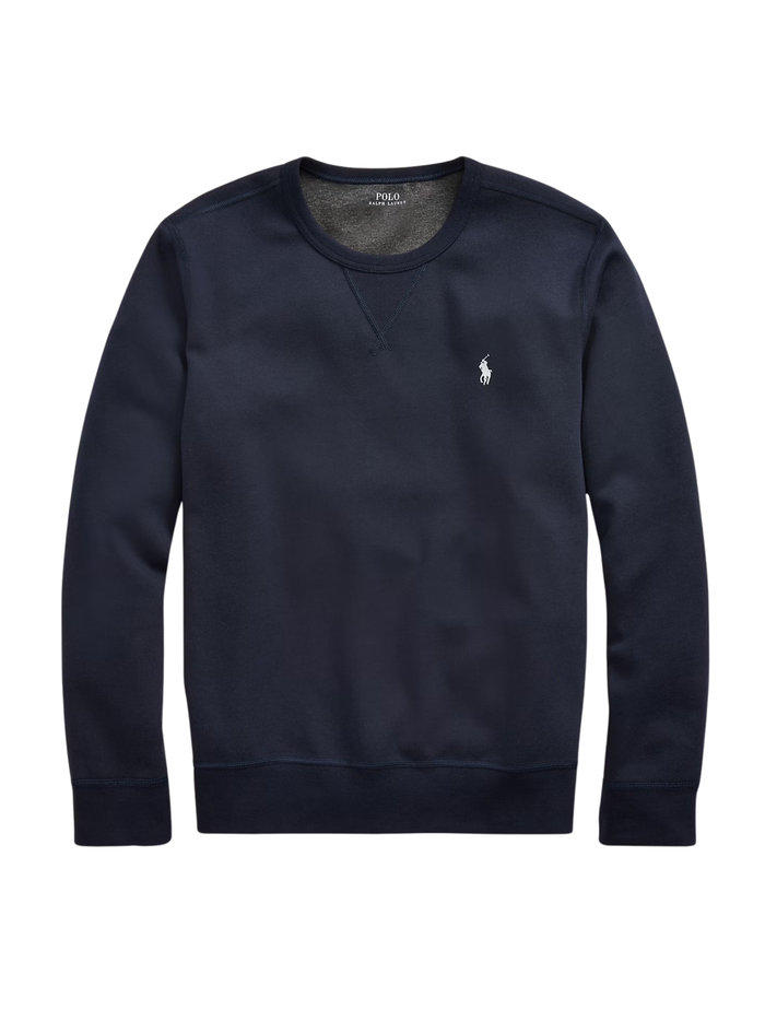 RALPH LAUREN Double-Knit Sweatshirt Aviator Navy - MAISONDEFASHION.COM