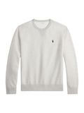 RALPH LAUREN Double-Knit Sweatshirt Light Sport Heather - MAISONDEFASHION.COM