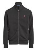 RALPH LAUREN Double-Knit Track Jacket Polo Black - MAISONDEFASHION.COM