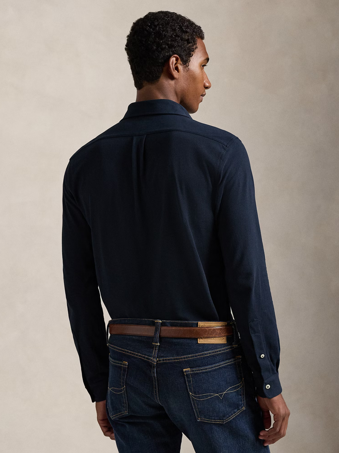 RALPH LAUREN Featherweight Mesh Shirt Aviator Navy - MAISONDEFASHION.COM