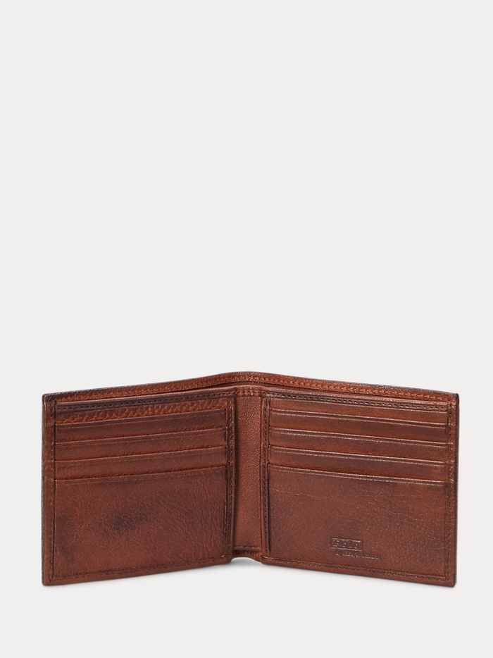 RALPH LAUREN Heritage Leather Wallet British Tan - MAISONDEFASHION.COM