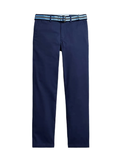RALPH LAUREN KIDS Boys Belted Chino Trousers Navy