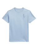 RALPH LAUREN KIDS Boys Big Pony Patch T-shirt Blue