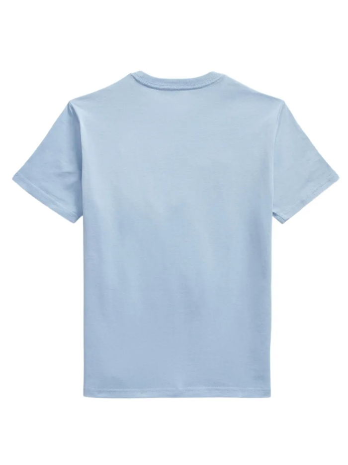 RALPH LAUREN KIDS Boys Big Pony Patch T-shirt Blue