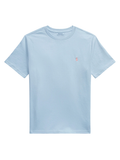 RALPH LAUREN KIDS Boys Crew-neck T-shirt Light Blue
