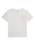 RALPH LAUREN KIDS Boys Logo-appliqué T-shirt White