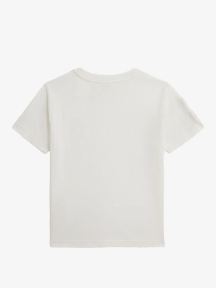 RALPH LAUREN KIDS Boys Logo-appliqué T-shirt White