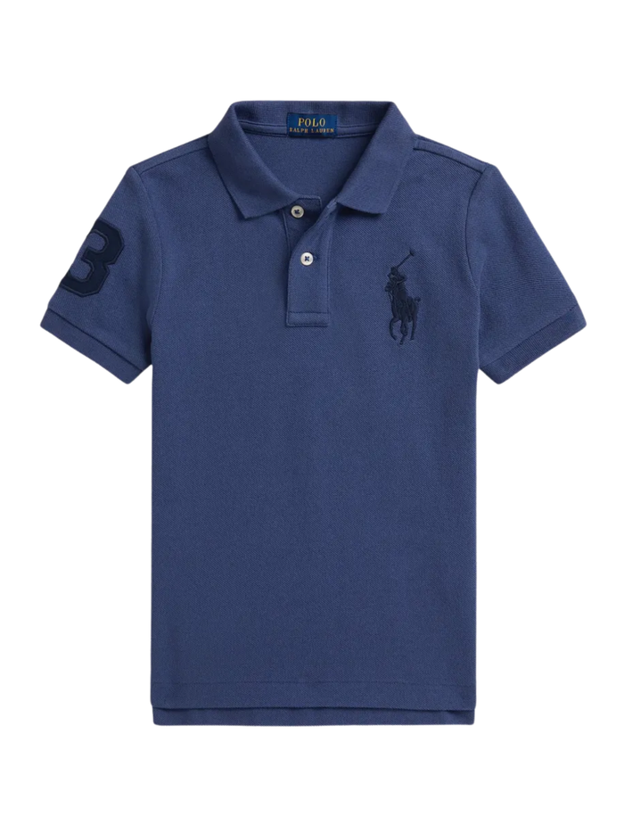 RALPH LAUREN KIDS Boys Logo-embroidered Polo Shirt Navy