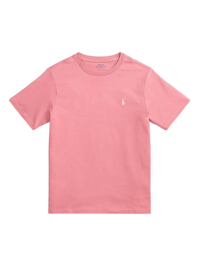 RALPH LAUREN KIDS Boys Logo T-shirt Pink