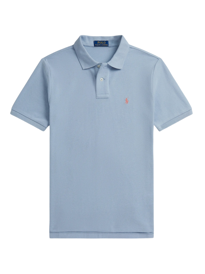 RALPH LAUREN KIDS Boys Polo Pony Short-sleeve Polo Shirt Light Blue