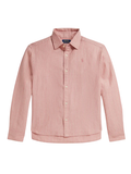 RALPH LAUREN KIDS Boys Striped Shirt Pink