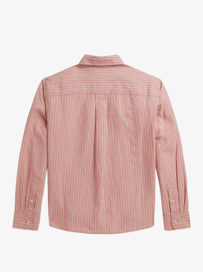 RALPH LAUREN KIDS Boys Striped Shirt Pink
