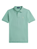 RALPH LAUREN KIDS Boys The Iconic Pique Polo Shirt Celadon