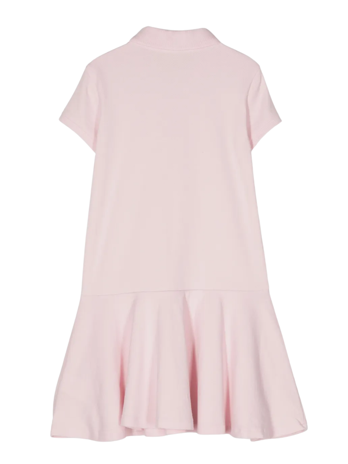 RALPH LAUREN KIDS Girls Pony-embroidered Pleated Dress Pink