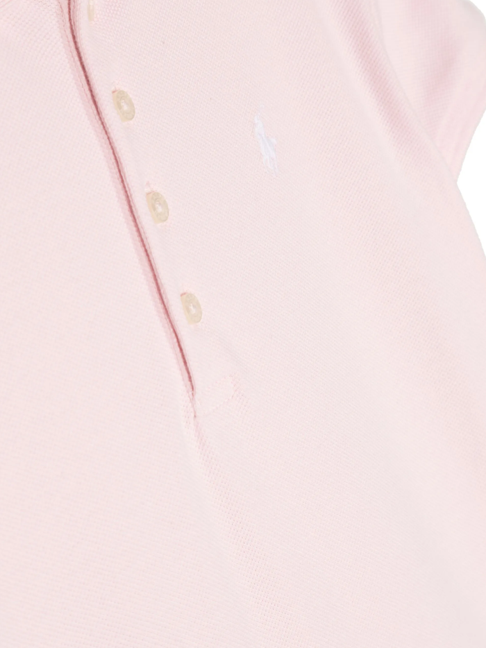 RALPH LAUREN KIDS Girls Pony-embroidered Pleated Dress Pink