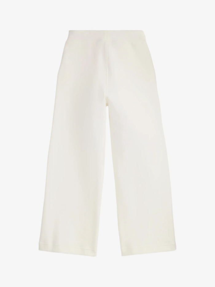 RALPH LAUREN KIDS Girls Pony-embroidered Wide-leg Trousers White