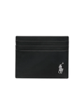 RALPH LAUREN Leather Card Case Black