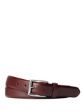 RALPH LAUREN Leather Dress Belt Brown - MAISONDEFASHION.COM