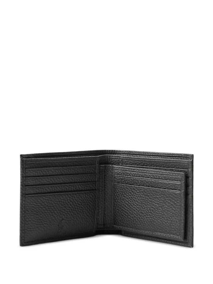 RALPH LAUREN Leather Wallet & Key Fob Gift Set Black - MAISONDEFASHION.COM
