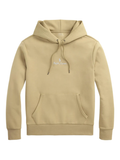 RALPH LAUREN Logo Double Knit Hoodie Surrey Tan - MAISONDEFASHION.COM