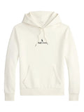 RALPH LAUREN Logo Double-Knit Hoodie White - MAISONDEFASHION.COM