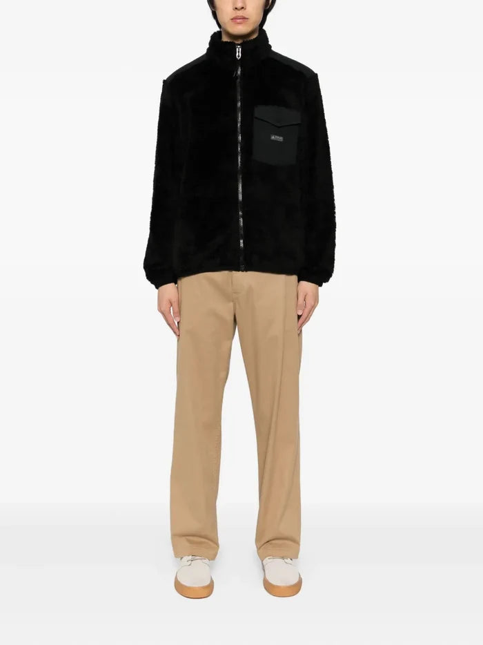 RALPH LAUREN Long Sleeved Full Zip Jacket Black - MAISONDEFASHION.COM