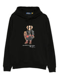 RALPH LAUREN Polo Bear Fleece Hoodie Black - MAISONDEFASHION.COM