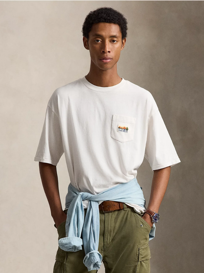 RALPH LAUREN Relaxed Fit Jersey Graphic T-Shirt Nevis