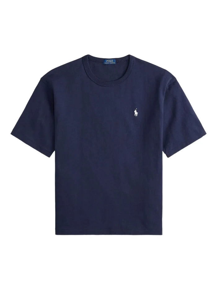 RALPH LAUREN Relaxed Fit Logo Jersey T-Shirt Navy - MAISONDEFASHION.COM