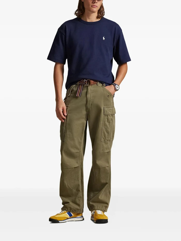 RALPH LAUREN Relaxed Fit Logo Jersey T-Shirt Navy - MAISONDEFASHION.COM