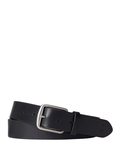 RALPH LAUREN Signature Pony Leather Belt Black - MAISONDEFASHION.COM