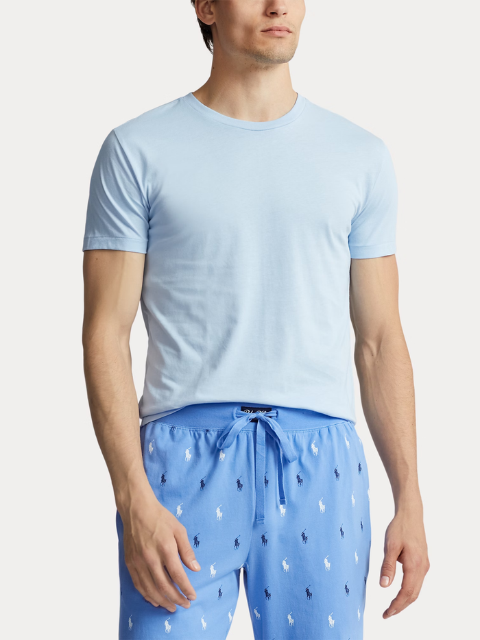RALPH LAUREN Slim Crewneck 3-Pack T-shirts Crs Navy/Lt Navy/Elt - MAISONDEFASHION.COM