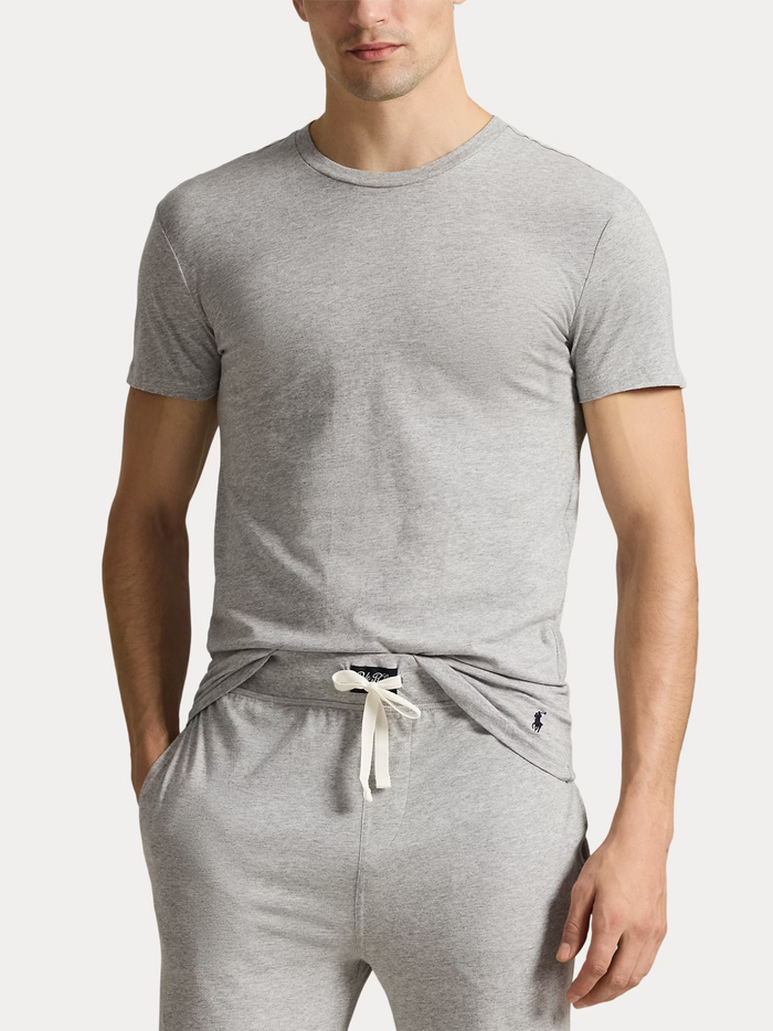 RALPH LAUREN Slim Crewneck 3-Pack T-shirts White/Black/Andover - MAISONDEFASHION.COM