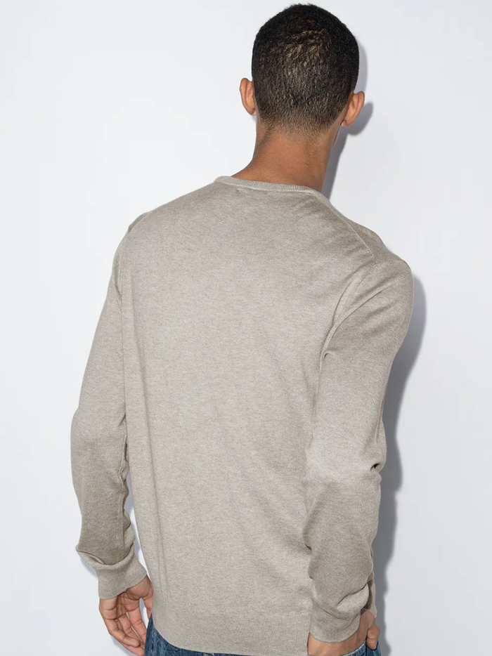RALPH LAUREN Slim Fit Cotton Sweater Andover Heather