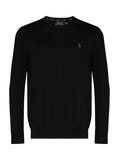 RALPH LAUREN Slim Fit Cotton Sweater Polo Black