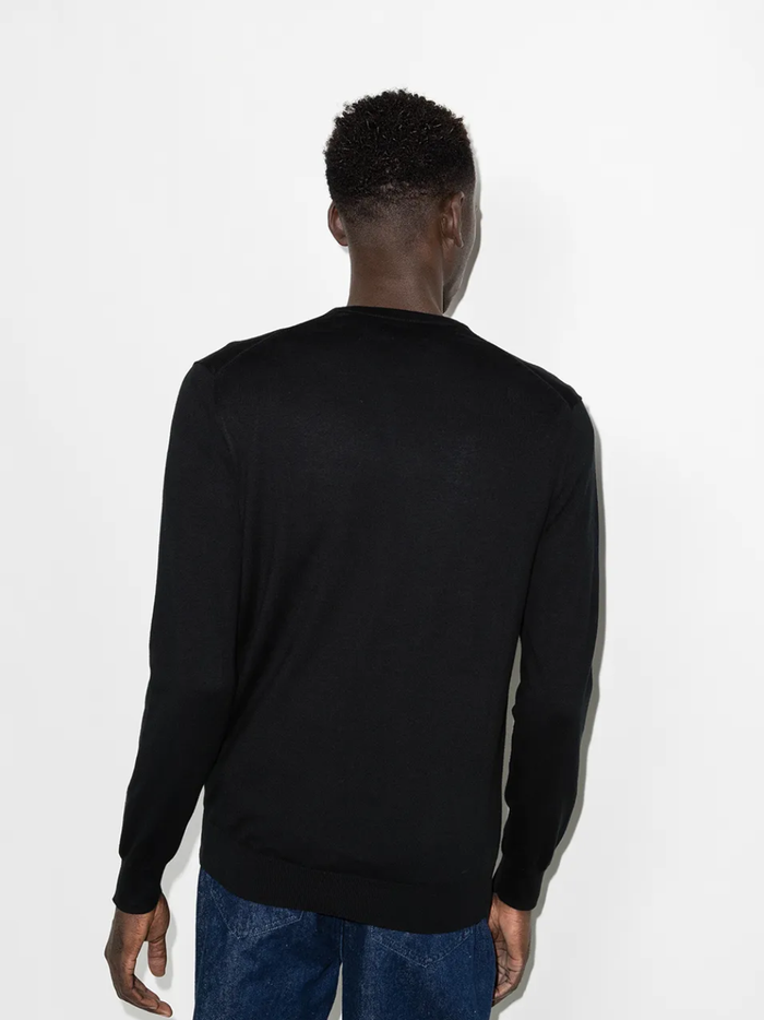 RALPH LAUREN Slim Fit Cotton Sweater Polo Black