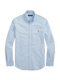 RALPH LAUREN Slim Fit Oxford Shirt Blue - MAISONDEFASHION.COM