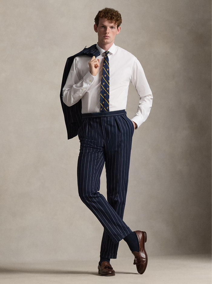 RALPH LAUREN Slim Fit Poplin Shirt White - MAISONDEFASHION.COM