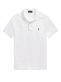 RALPH LAUREN Slim Fit Soft-Touch Polo Shirt White - MAISONDEFASHION.COM