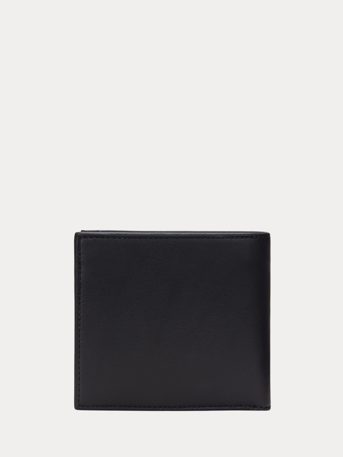 RALPH LAUREN Smooth Leather Billfold Coin Wallet Black - MAISONDEFASHION.COM